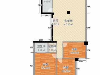 金会昌家园 3室 2厅 141平米