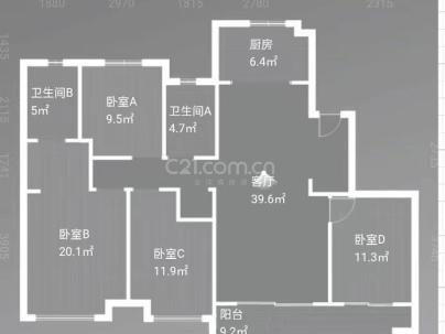 瓯鹿幸福里 4室 2厅 156平米