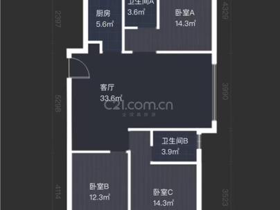 瓯屿名邸 3室 2厅 130平米