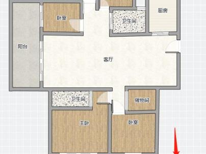 江岸锦苑 3室 2厅 197平米