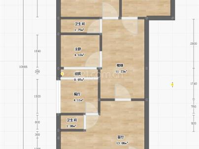 康泰大楼 3室 2厅 148平米