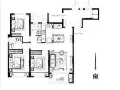 鹿岛万象天地（鹿岛润园） 3室 2厅 108平米