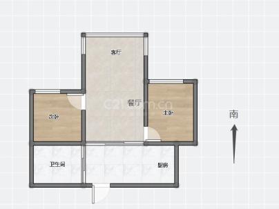 雪山侨村 3室 1厅 56.4平米