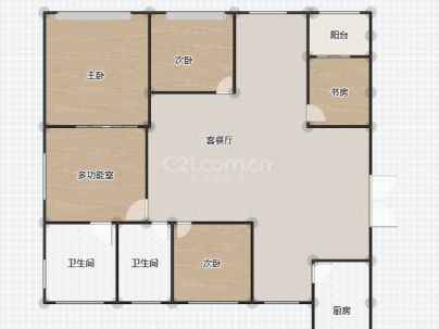 雍华园 4室 2厅 171平米