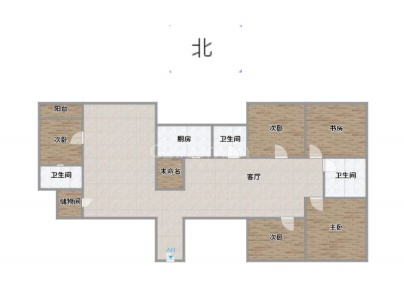 广龙大厦 5室 1厅 210平米
