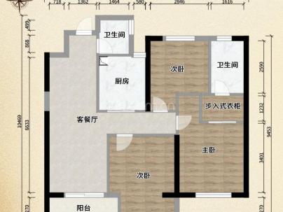 新都会 3室 2厅 97平米