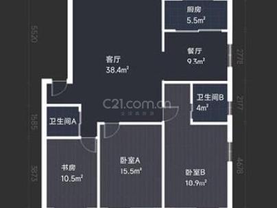 球山花园 3室 2厅 133平米