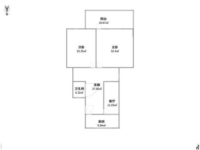 马鞍池新村 2室 64.75平米