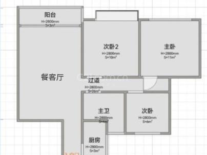 滨沁华庭（洪殿单元f-28地块） 3室 2厅 106平米