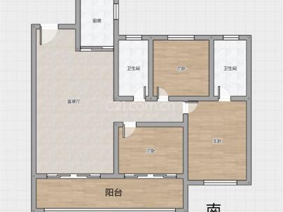 金澜云邸 3室 2厅 110平米