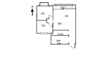 鹿屿华庭 2室 2厅 76.77平米