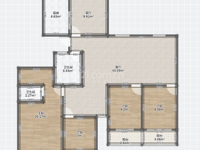 瑶溪住宅区四组团 4室 2厅 177.68平米