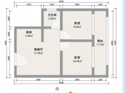 禾宇嘉园 3室 2厅 110平米