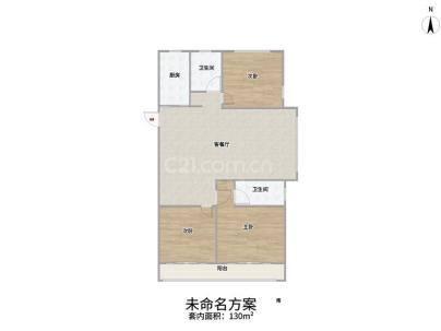 富悦江庭(上江村黄屿单元C-16地块) 3室 2厅 134平米