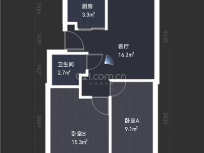 亦美大厦 1室 1厅 56.72平米