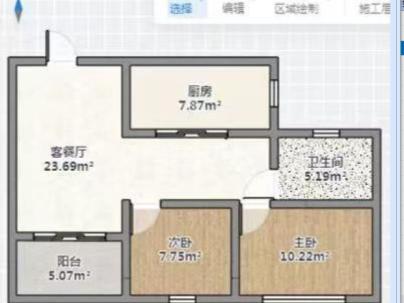 富悦江庭(上江村黄屿单元C-16地块) 2室 1厅 78平米