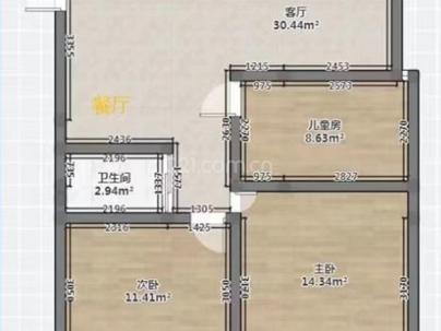 御龙公馆 3室 2厅 89平米