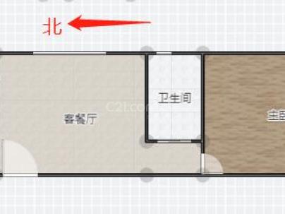 湖滨东楼 1室 1厅 58平米