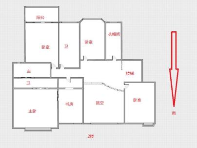 同人花园B区 4室 2厅 263平米