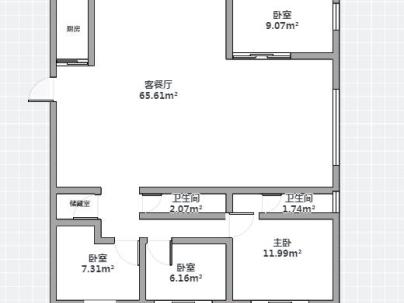 聚鑫苑 3室 2厅 173.89平米