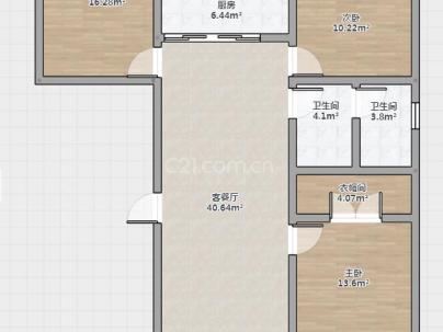 学府雅园（万科学院路7号） 3室 2厅 113平米