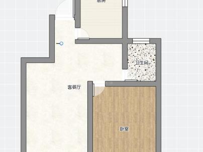 瓯鹿幸福里 2室 1厅 59.69平米