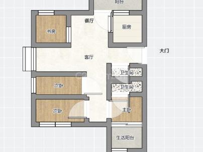 龙江景苑 4室 2厅 160.5平米