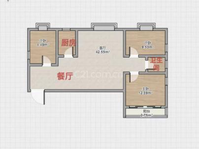 永川锦园 3室 2厅 114.4平米