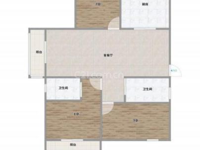 横西锦园 1室 53平米