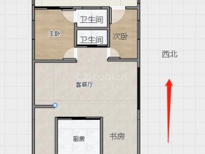 瑞兴大厦 3室 2厅 141平米