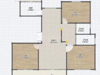 江前里 2室 1厅 125平米