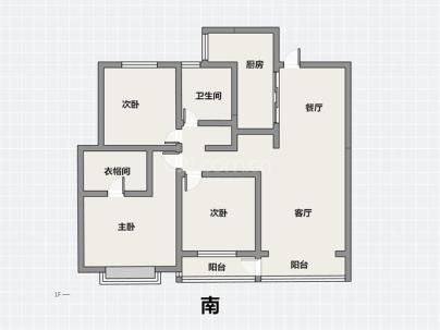 锦天名邸 3室 2厅 89平米