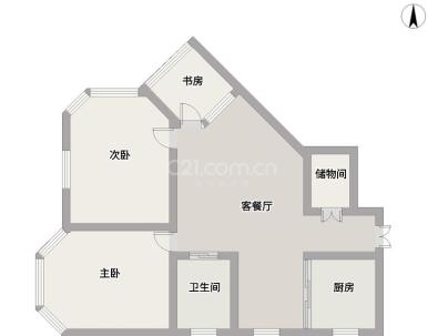 皇家大厦 3室 2厅 105平米