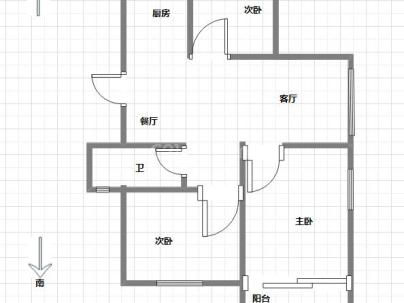 瑶溪住宅区一组团 3室 2厅 88.28平米