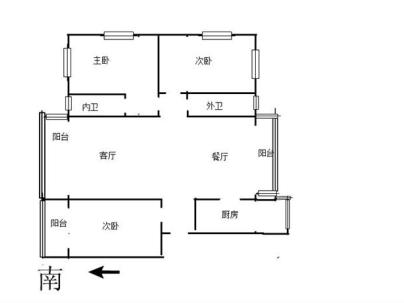 新世界庄园 3室 1厅 125.12平米