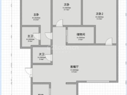 龙珠锦苑 3室 2厅 142平米