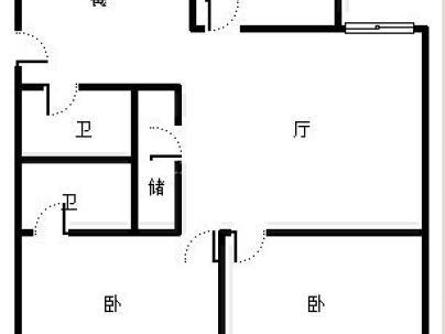 银都花苑现代 3室 2厅 135平米