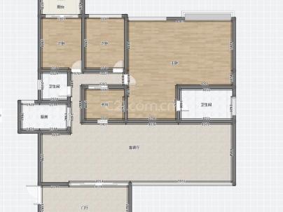 东方明珠城住宅区 5室 2厅 215平米