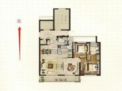 新都会 3室 2厅 97.63平米