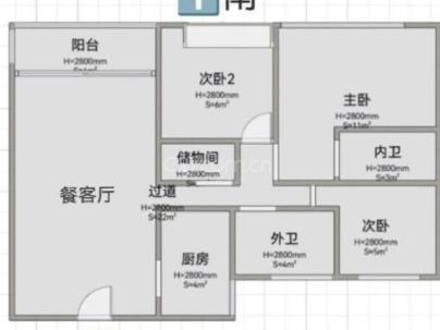 滨沁华庭（洪殿单元f-28地块） 3室 2厅 120平米