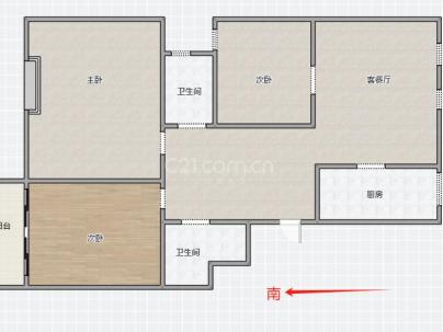 盛南锦园 3室 2厅 128平米