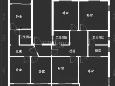 天景花苑 4室 2厅 158.89平米