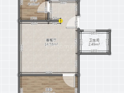 雁湖社区一组团 2室 2厅 70.1平米