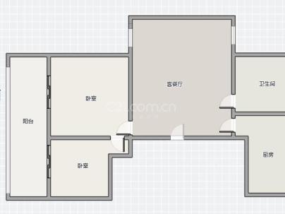 瑶溪住宅区八组团 2室 2厅 82平米