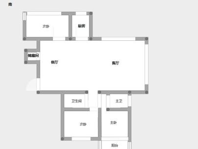金川家园 3室 2厅 129平米