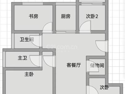 卓越维港 4室 2厅 124.7平米