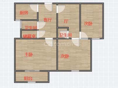 香滨左岸三组团 3室 1厅 100平米