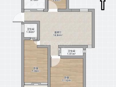 新希望玉锦麟 3室 2厅 115平米