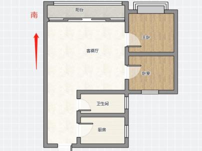 正和景园 2室 1厅 78.5平米