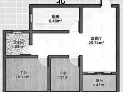 富悦江庭(上江村黄屿单元C-16地块) 2室 1厅 75平米